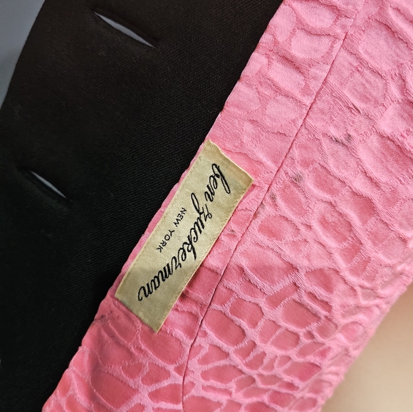 Vintage 40s 50s BEN ZUCKERMAN Women Black Wool Cropped Jacket S/M - Picture 11 of 12